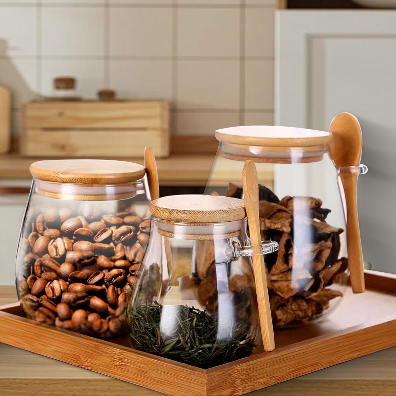 Glass Meal Prep Container - Barattolo di vetro sigillato da 34