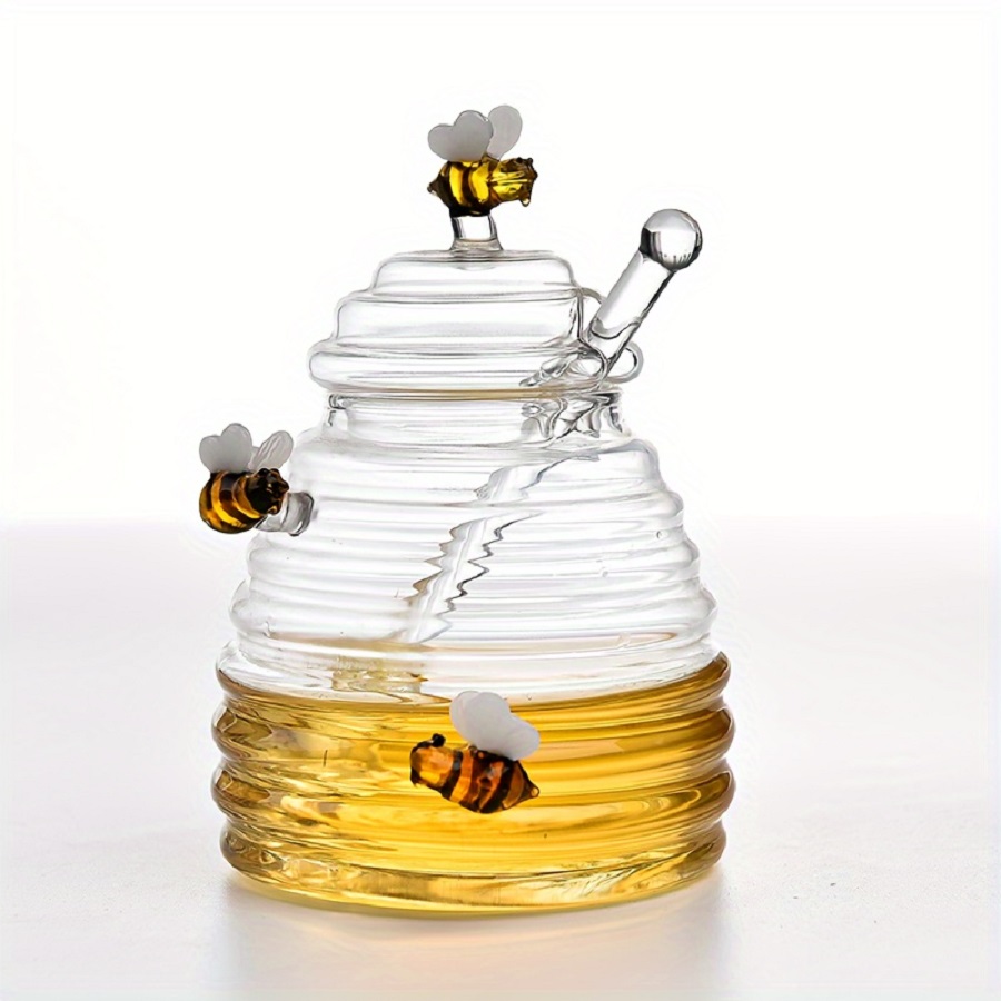 Glass Meal Prep Container - Barattolo di vetro per miele con