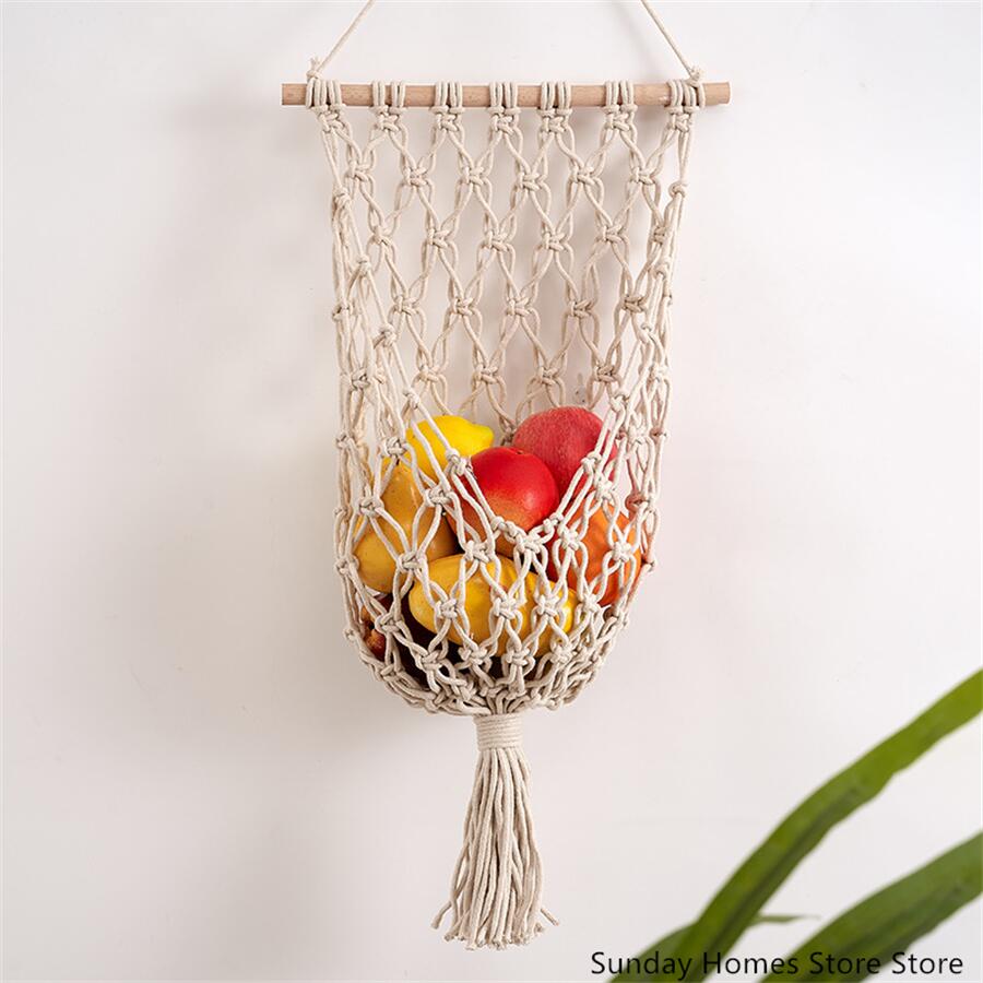 Food Storage In Plants - Macrame cesto portaoggetti per frutta amaca