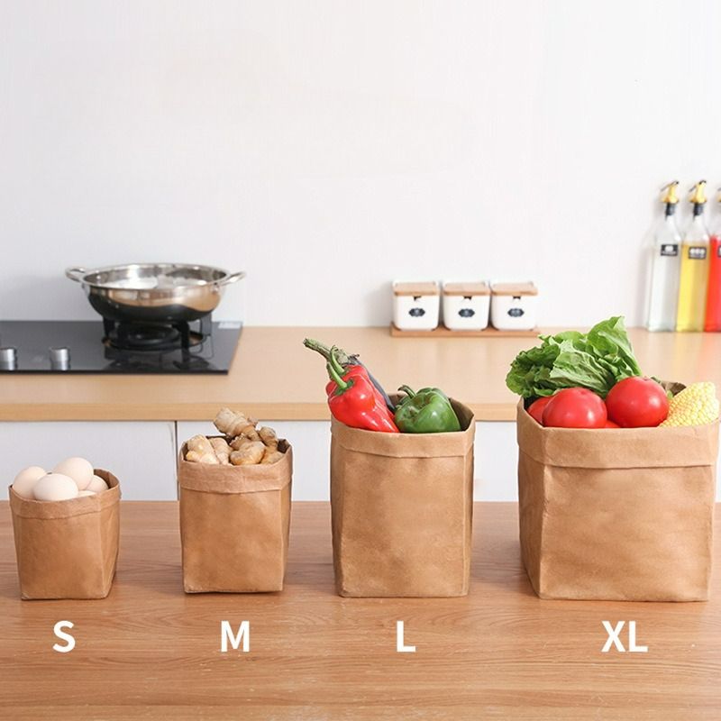 Food Storage In Plants - Sacchetti di Carta Kraft Lavabili, Borse