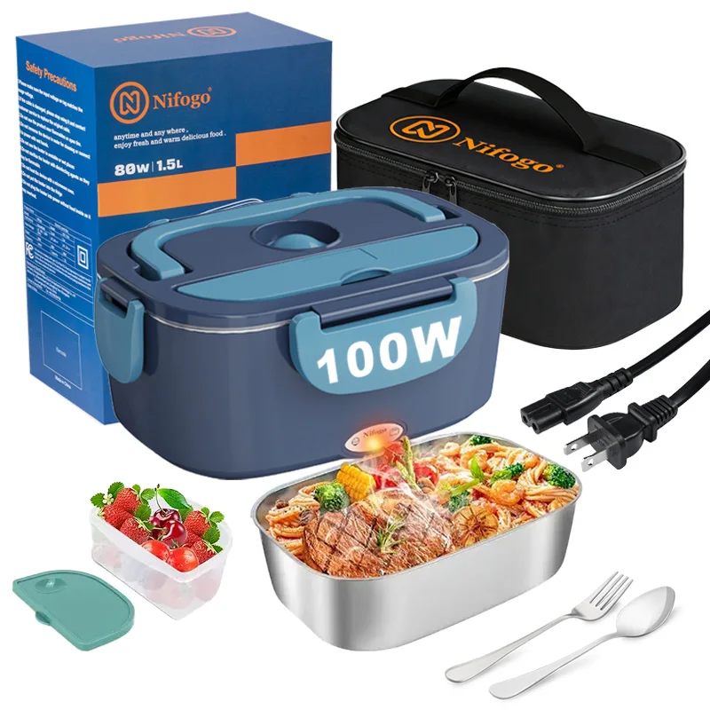 Food Storage Warmer - Scaldavivande Elettrico 100W 1.5L, Contenitore Portatile