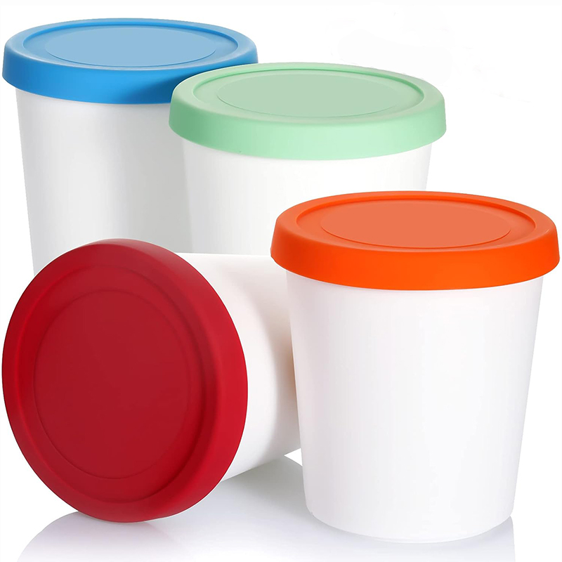 Food Storage Quart Containers - Contenitori per alimenti da 4 pezzi,