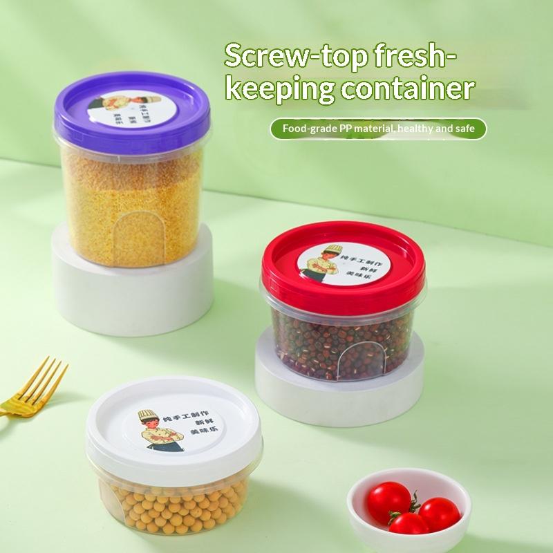 Food Storage Glass Round - 4 Contenitori Rotondi per la Conservazione