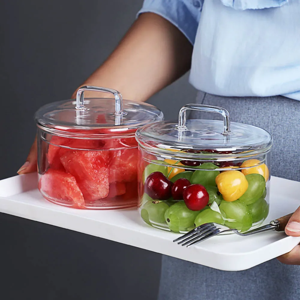 Food Storage Glass Round - 1 pz ciotola di vetro resistente