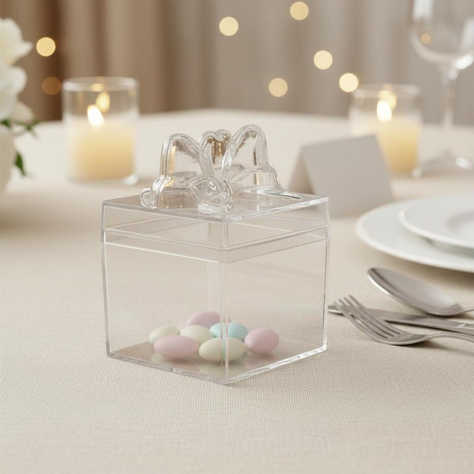 Food Storage Boxes - Scatola Trasparente in Plastica per Caramelle
