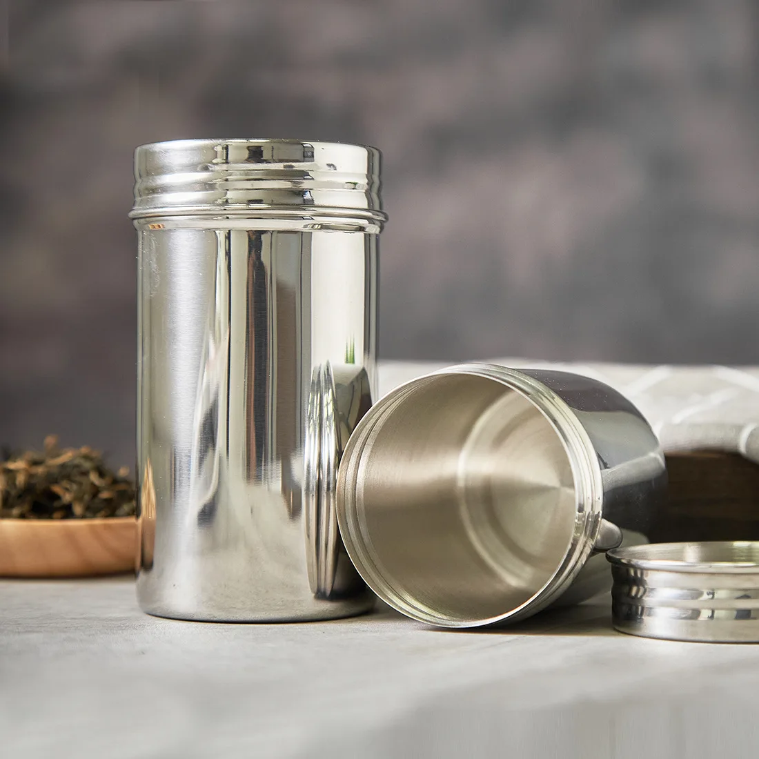 Airtight Cereal Jar - Barattolo di stoccaggio sigillato in acciaio