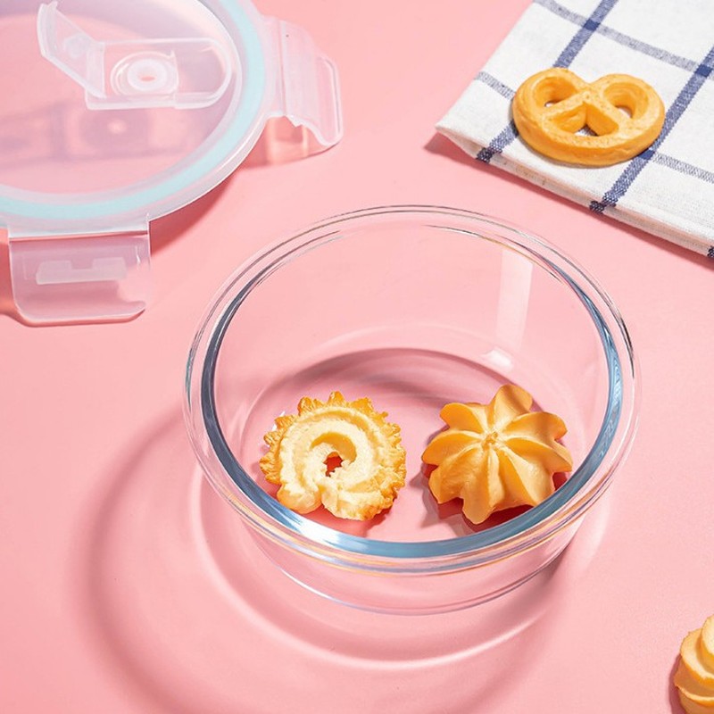 Glass Meal Prep Container - Contenitore per Alimenti in Vetro Minimalista