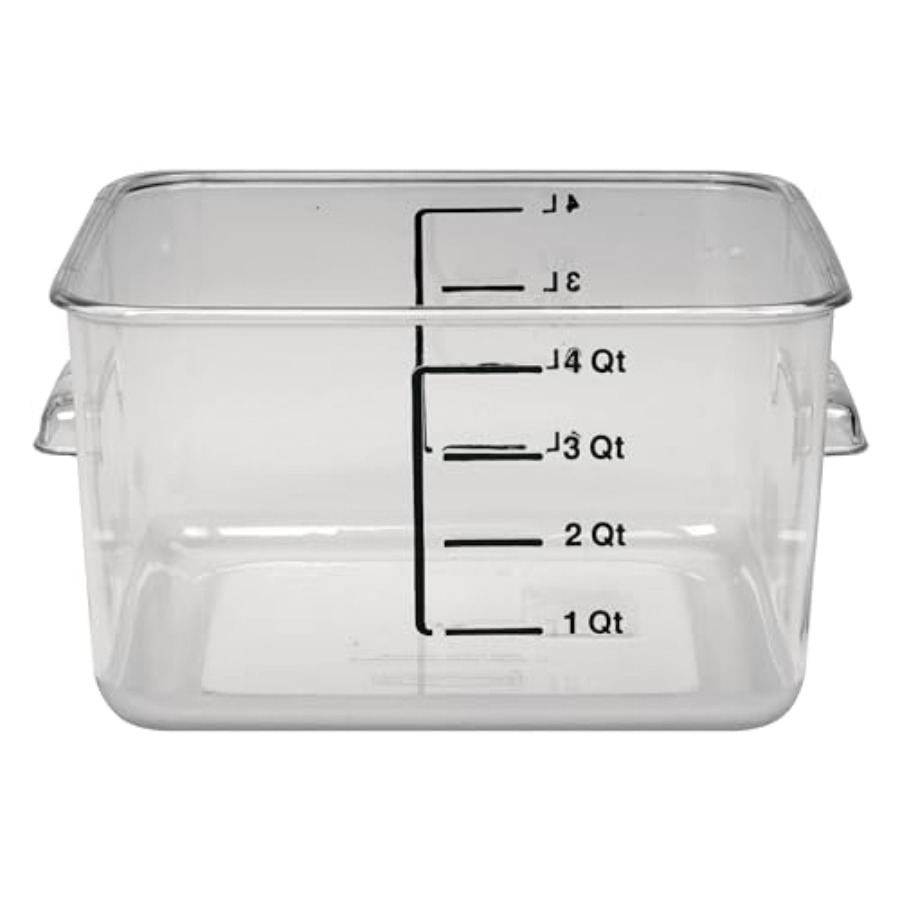 Food Storage Quart Containers - Contenitore Salvaspazio Quadrato per Alimenti, 4