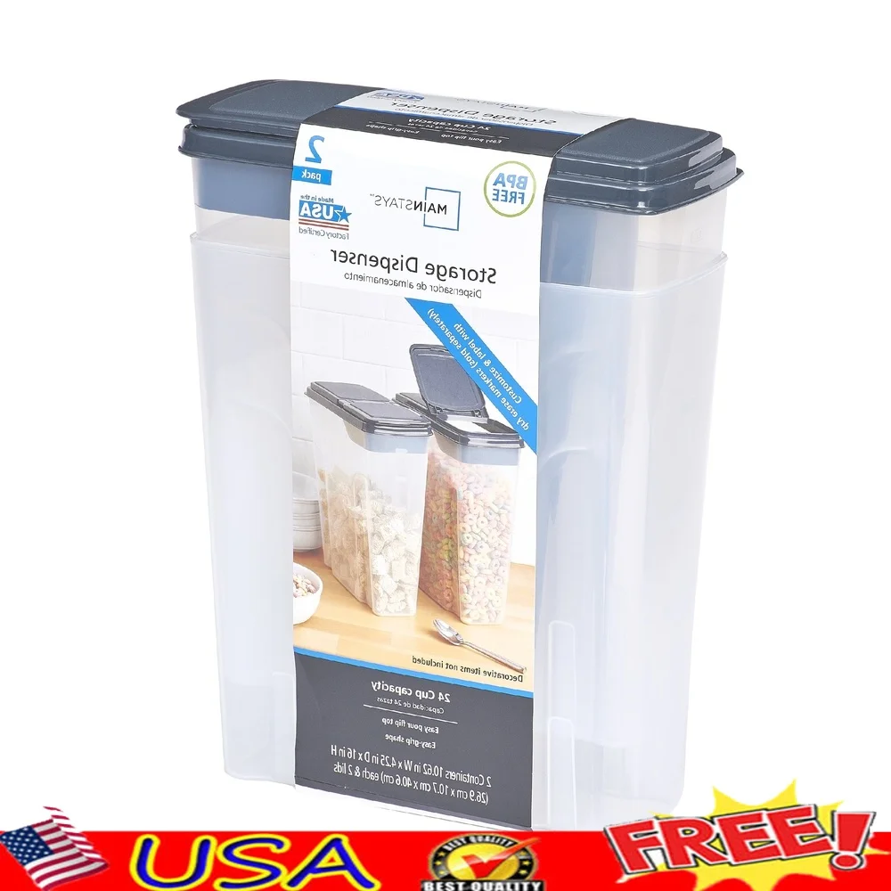 Food Storage Quart Containers - Contenitori per dispenser di cereali in