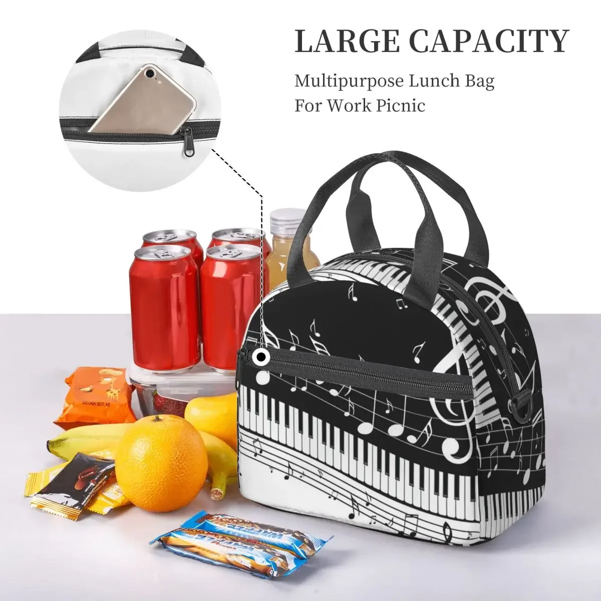 Food Storage Notes - Borsa termica per il pranzo con