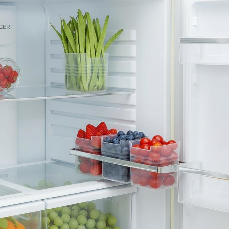 Food Storage Refrigerator - 4 Contenitori per Frigorifero in Plastica