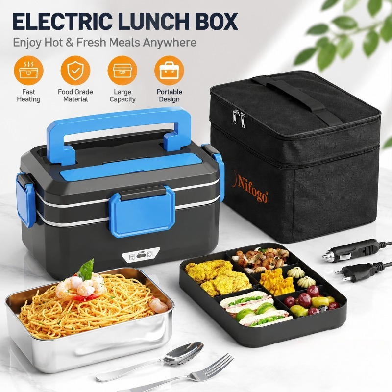 Food Storage Warmer - Contenitore Termico Elettrico a Doppio Uso,
