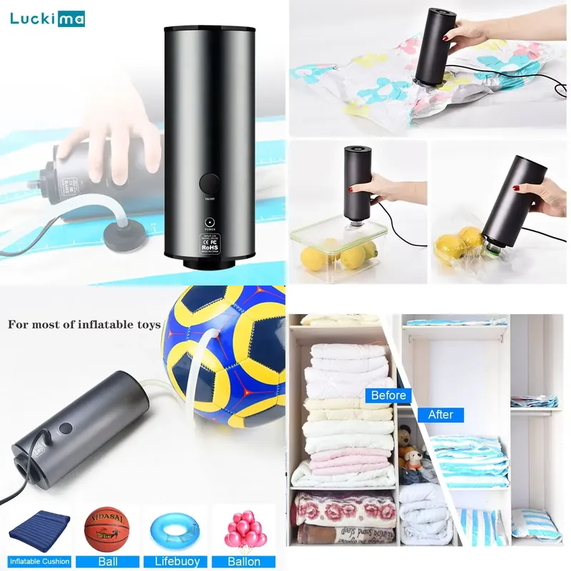 Food Storage Vacuum Sealer Machine - Macchina aspirapolvere portatile 2 in 1,