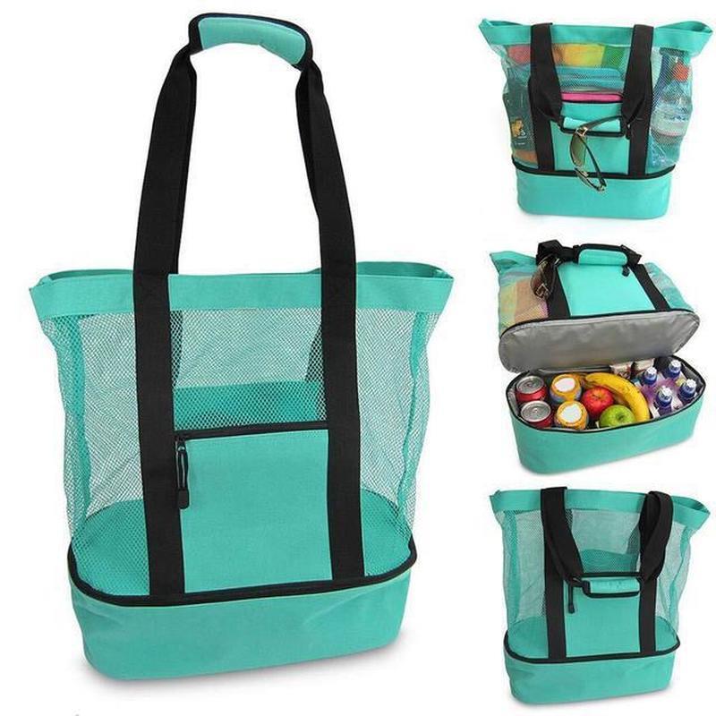 Food Storage In Cooler - Borsa Termica Grande Impermeabile in Rete