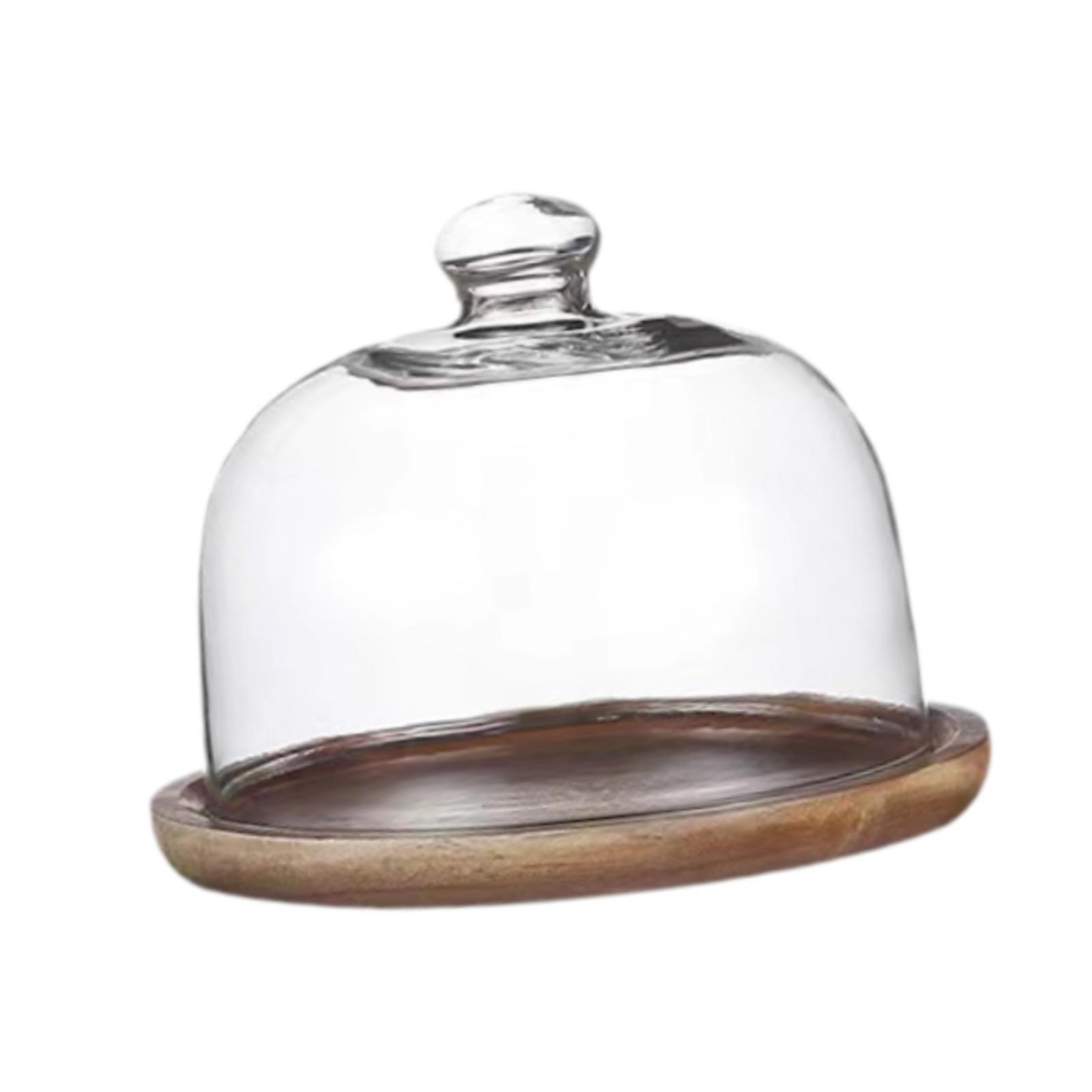 Alzata per torte in legno con  - Food Storage Glass Round recensione e prezzo