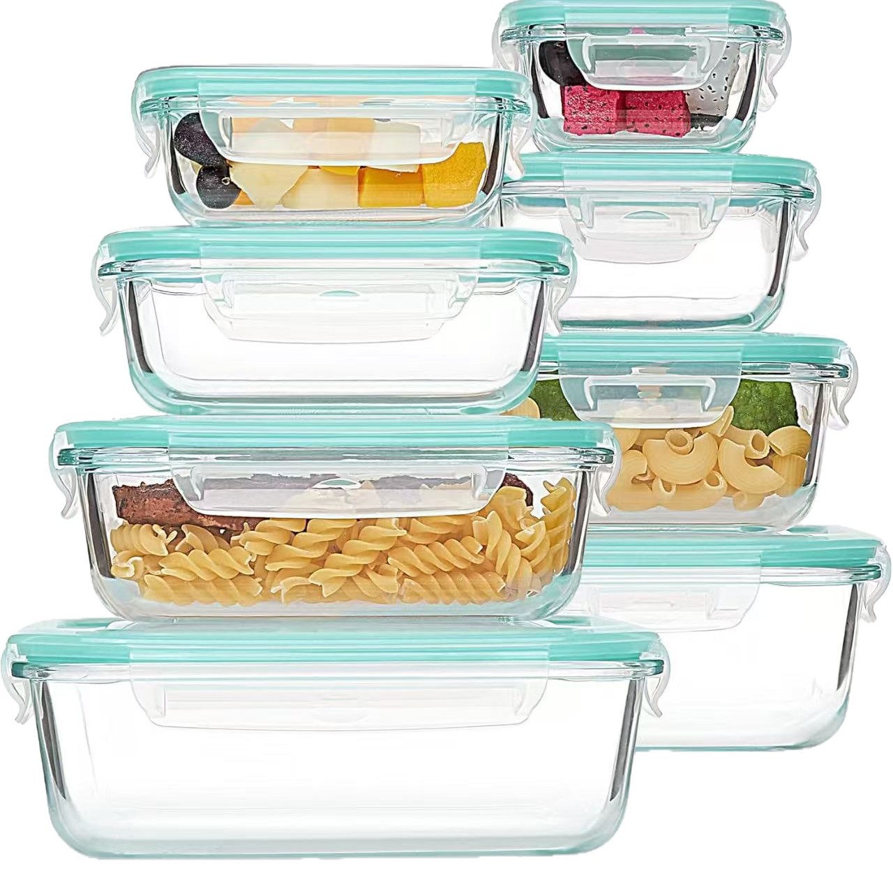 Set da 8 Pezzi in Vetro per Pr - Glass Meal Prep Container recensione e prezzo