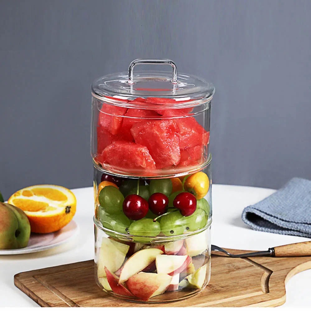 1 pz ciotola di vetro resisten - Food Storage Glass Round recensione e prezzo
