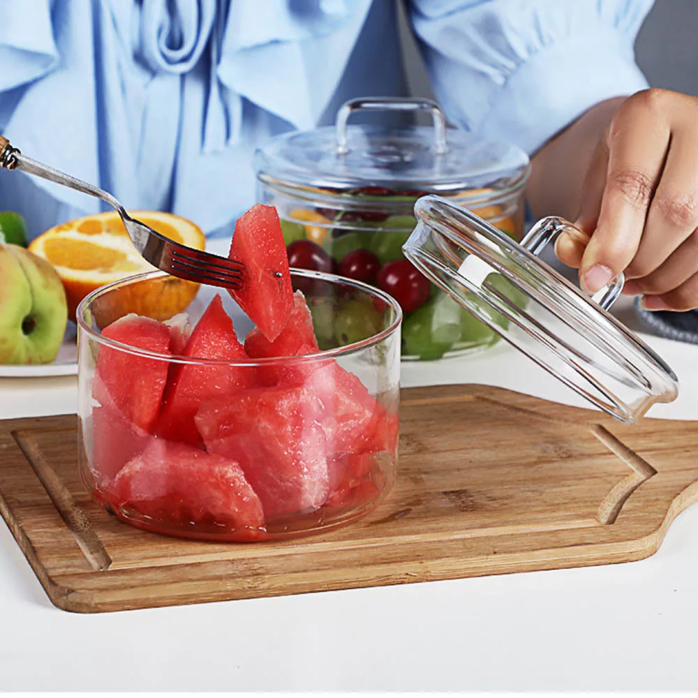 1 pz ciotola di vetro resisten - Food Storage Glass Round recensione e prezzo