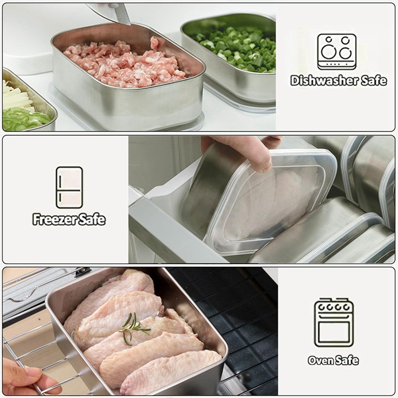 Contenitori in Acciaio Inox pe - Food Storage Boxes recensione e prezzo