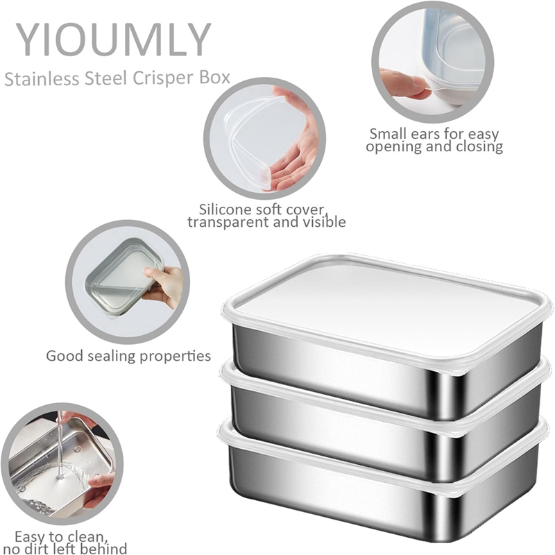 Contenitori in Acciaio Inox pe - Food Storage Boxes recensione e prezzo