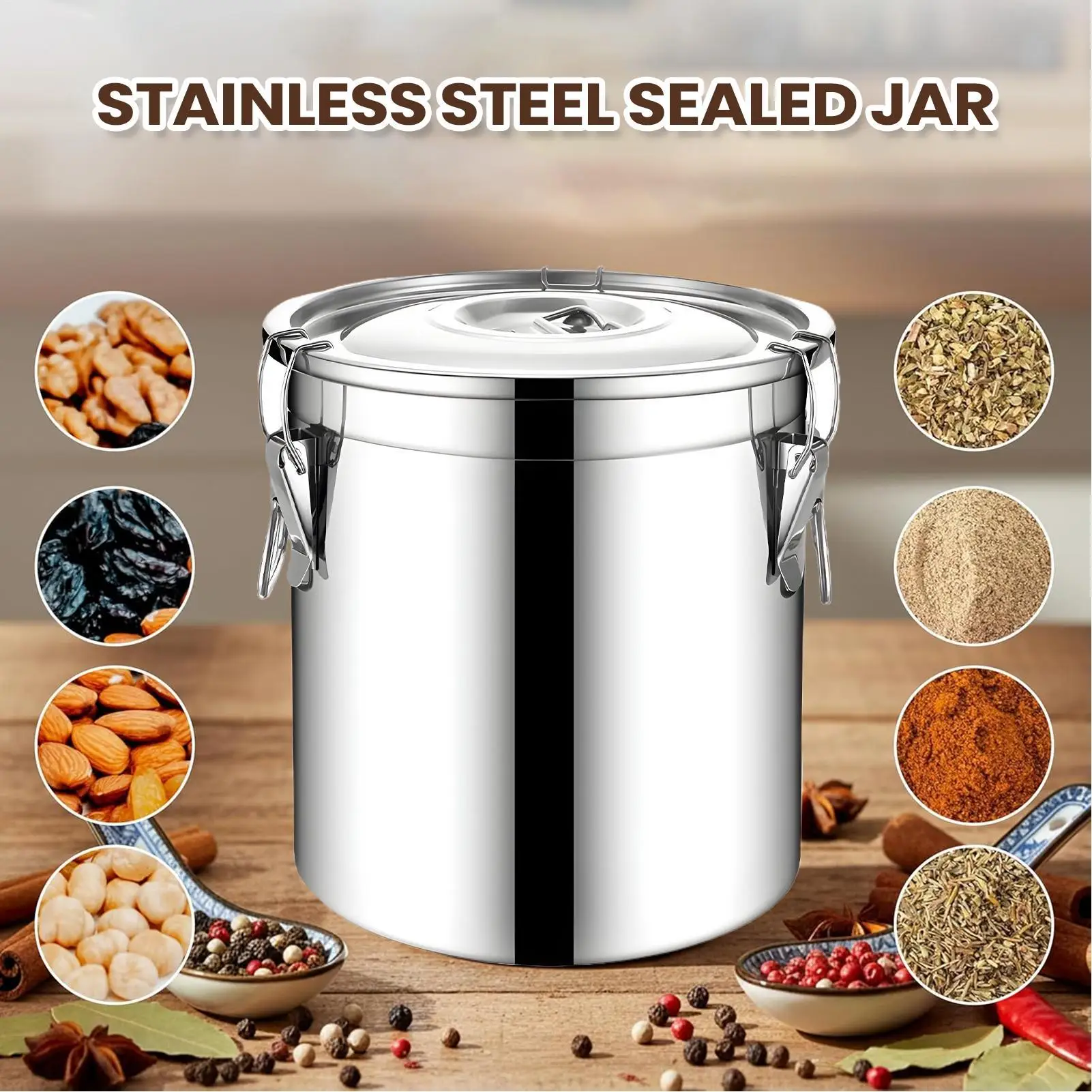 Contenitore ermetico in acciai - Airtight Cereal Jar recensione e prezzo