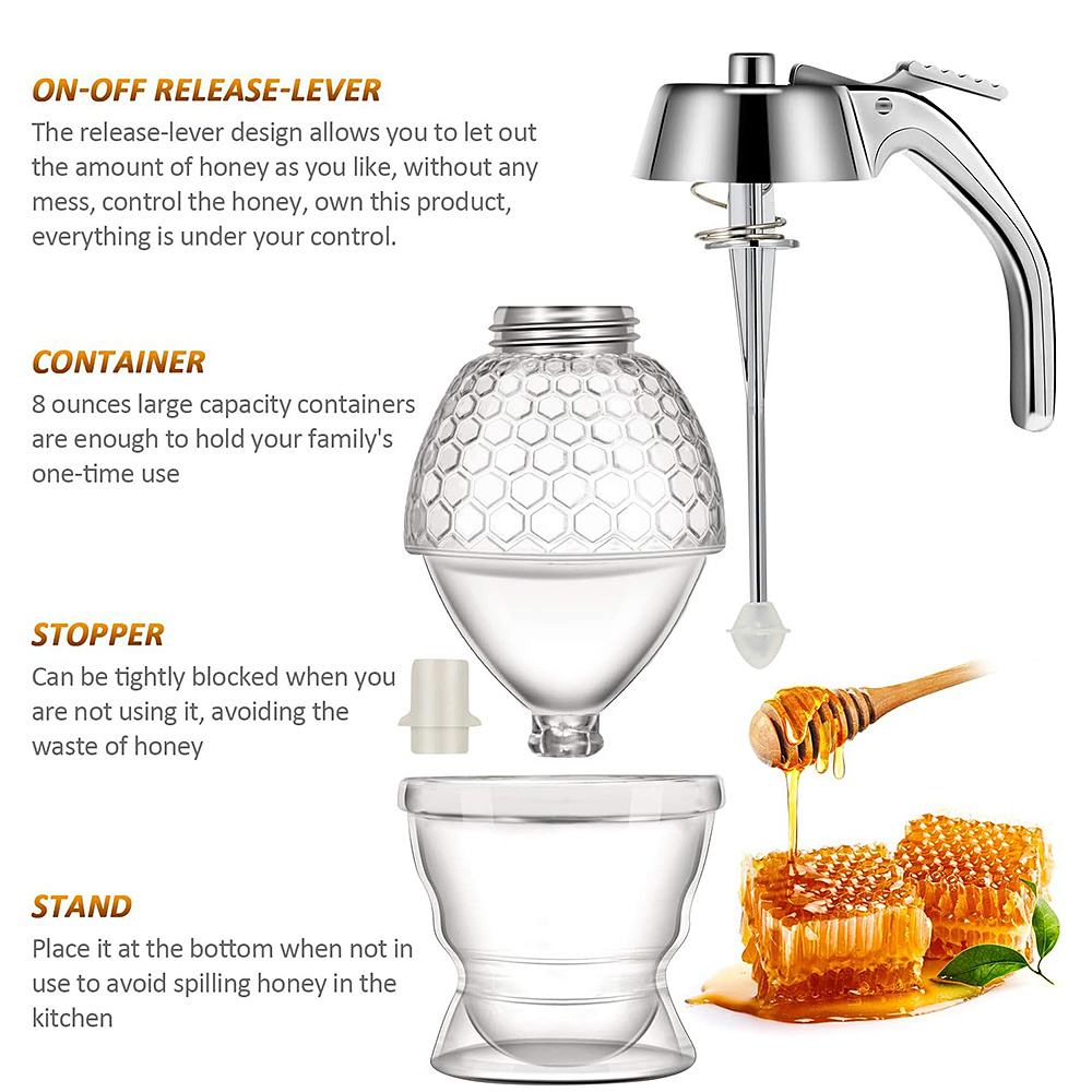 Dispenser per miele senza gocc - Condiment Squeeze Bottle recensione e prezzo