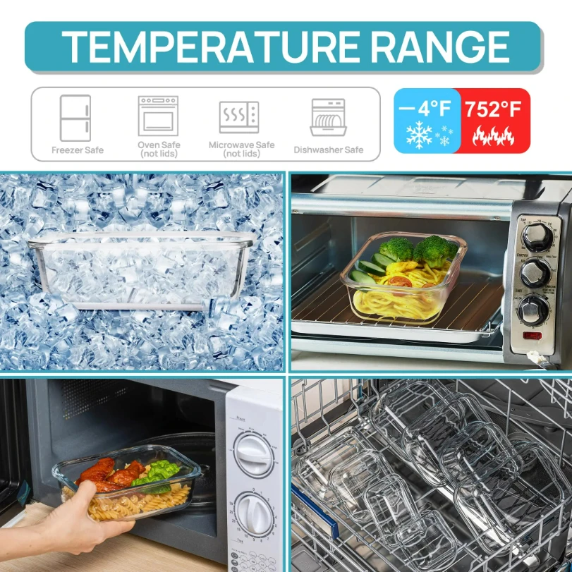 Contenitori per Alimenti in Ve - Glass Meal Prep Container recensione e prezzo