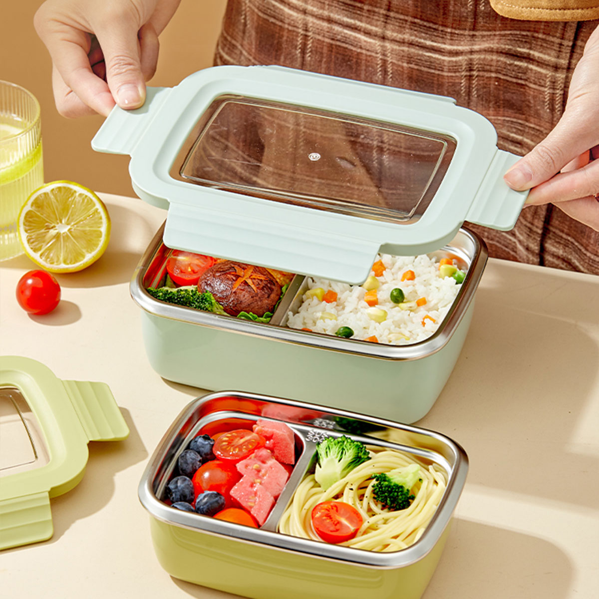 Contenitore per il pranzo con  - Glass Meal Prep Container recensione e prezzo