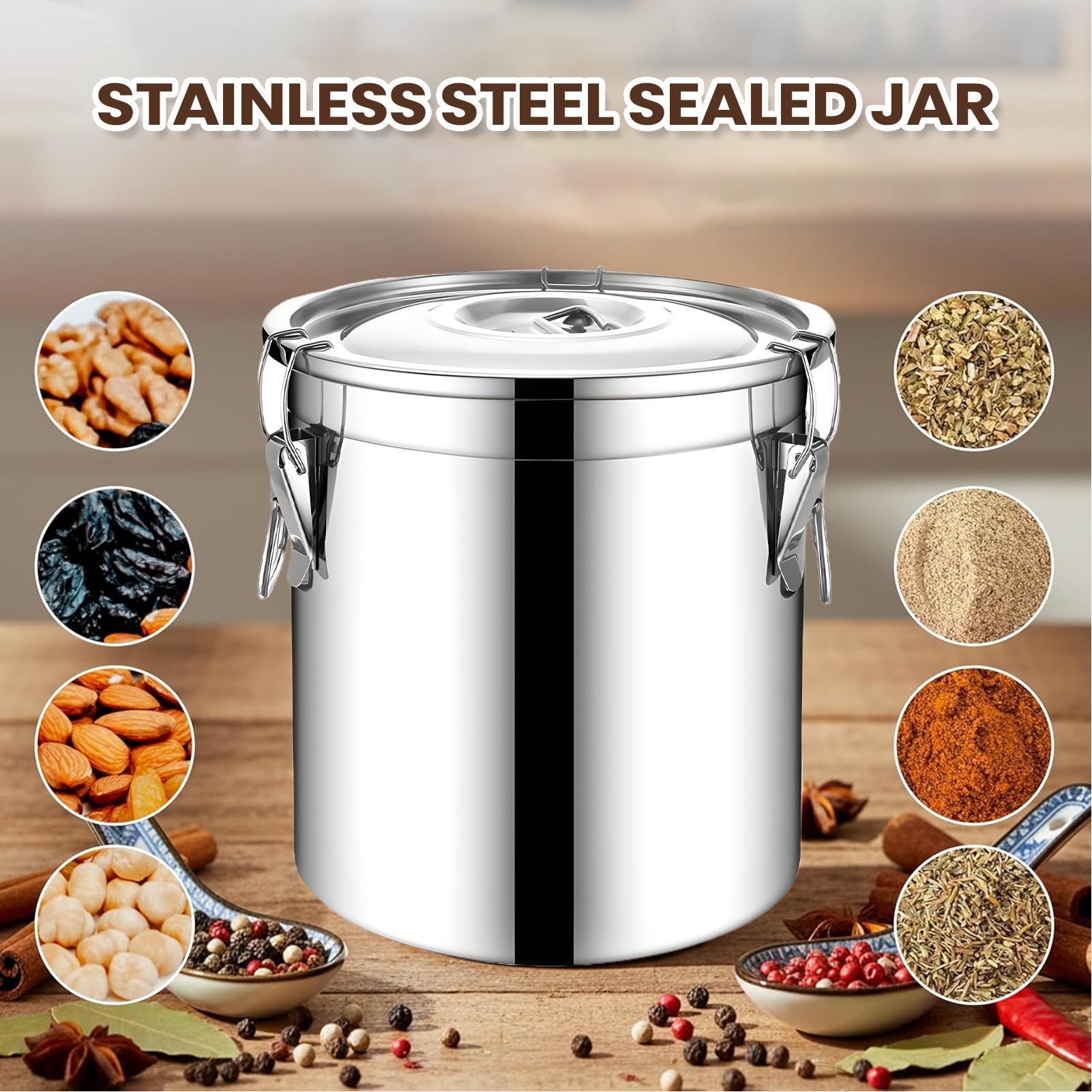 Barattolo ermetico in acciaio  - Airtight Cereal Jar recensione e prezzo