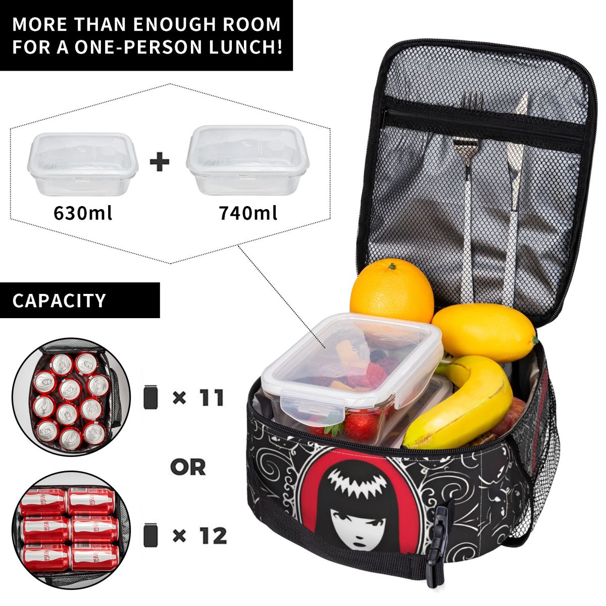 E-Emily The Strange Divertente - Xxl Food Storage Container recensione e prezzo