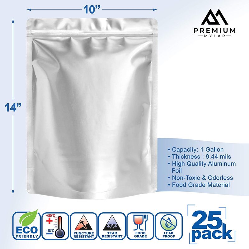 25 sacchetti in mylar - Sacche - Food Storage Mylar Bags recensione e prezzo