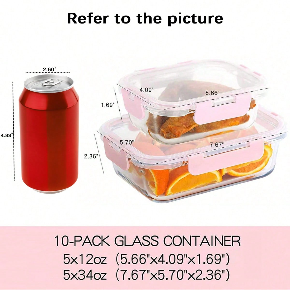 Set di 10 Contenitori in Vetro - Glass Meal Prep Container recensione e prezzo
